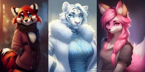 Furry Digital Art generated by midjourney
