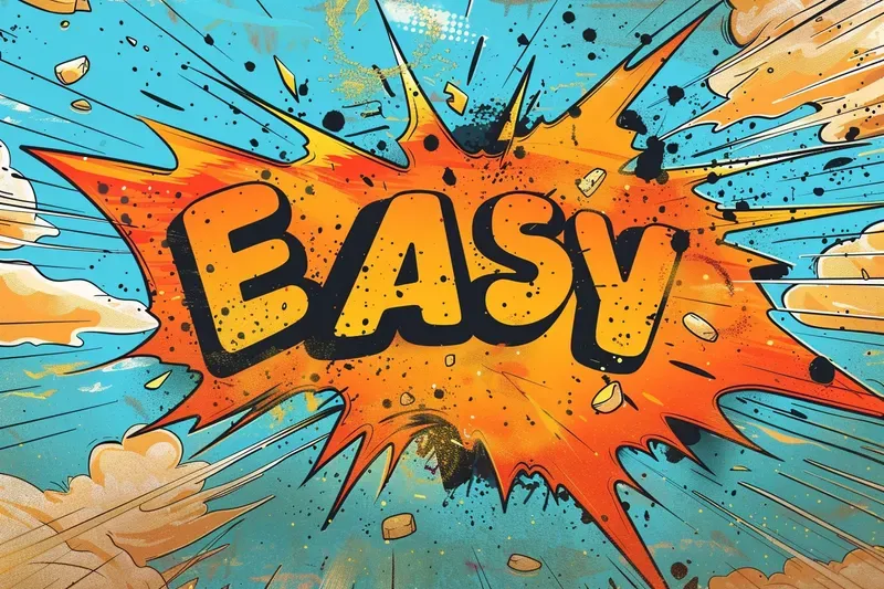 Comic Book Sound Effect Text Style