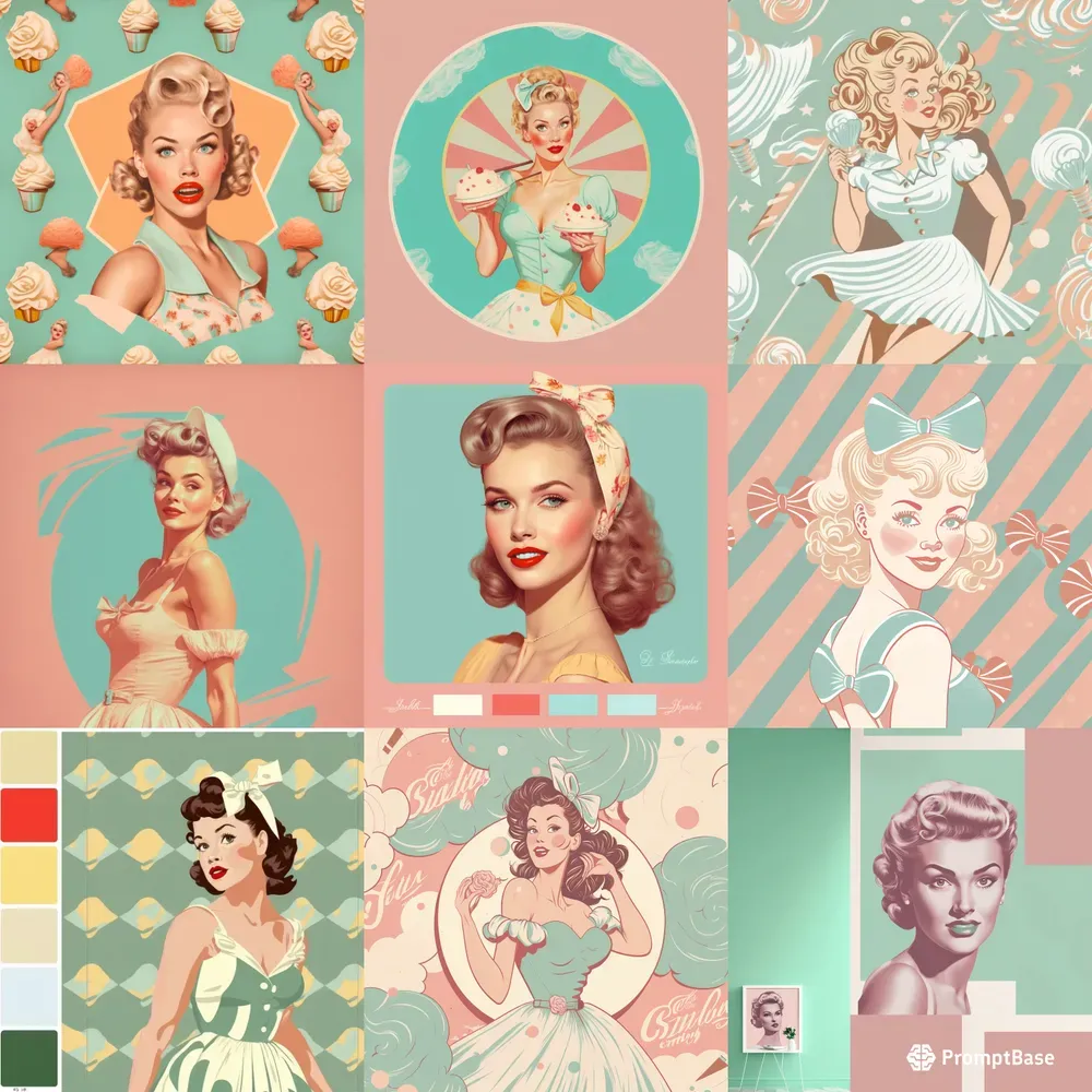 Vintage Pin-up Wallpapers