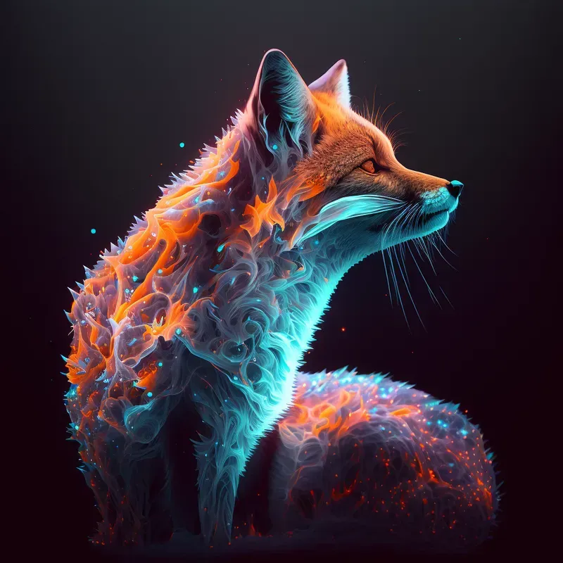 Neon Light Glowing Art