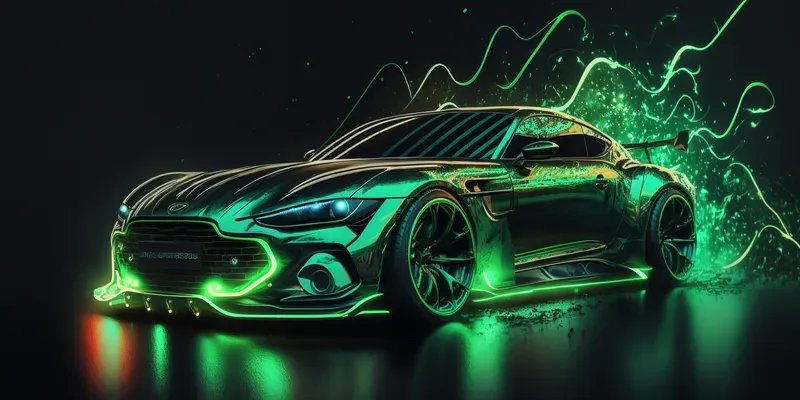 Neon Light Glowing Art