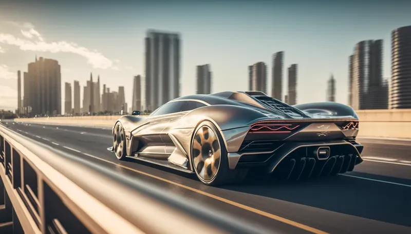 Futuristic Transport Vehicles In Cities