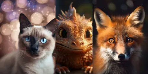 Beautiful Animal Portraits generated by midjourney