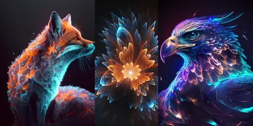 Neon Light Glowing Art generated by midjourney