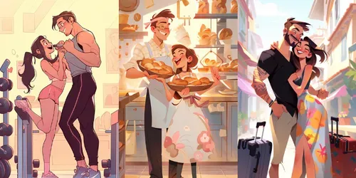 Couple Dates generated by midjourney