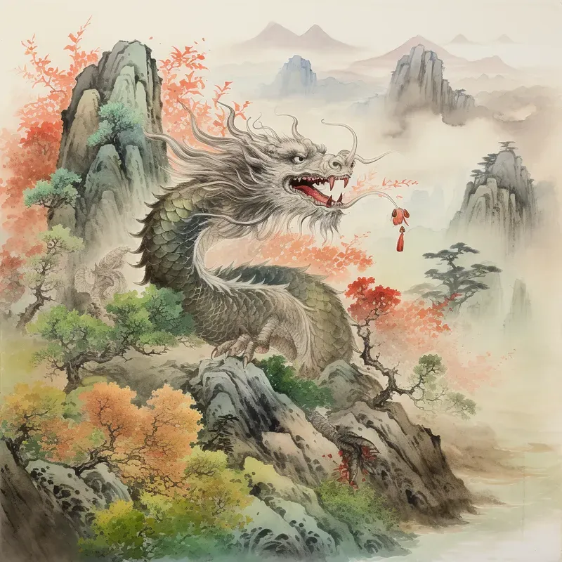 Watercolored Creature Painting