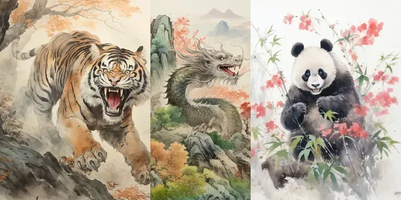 Watercolored Creature Painting generated by undefined