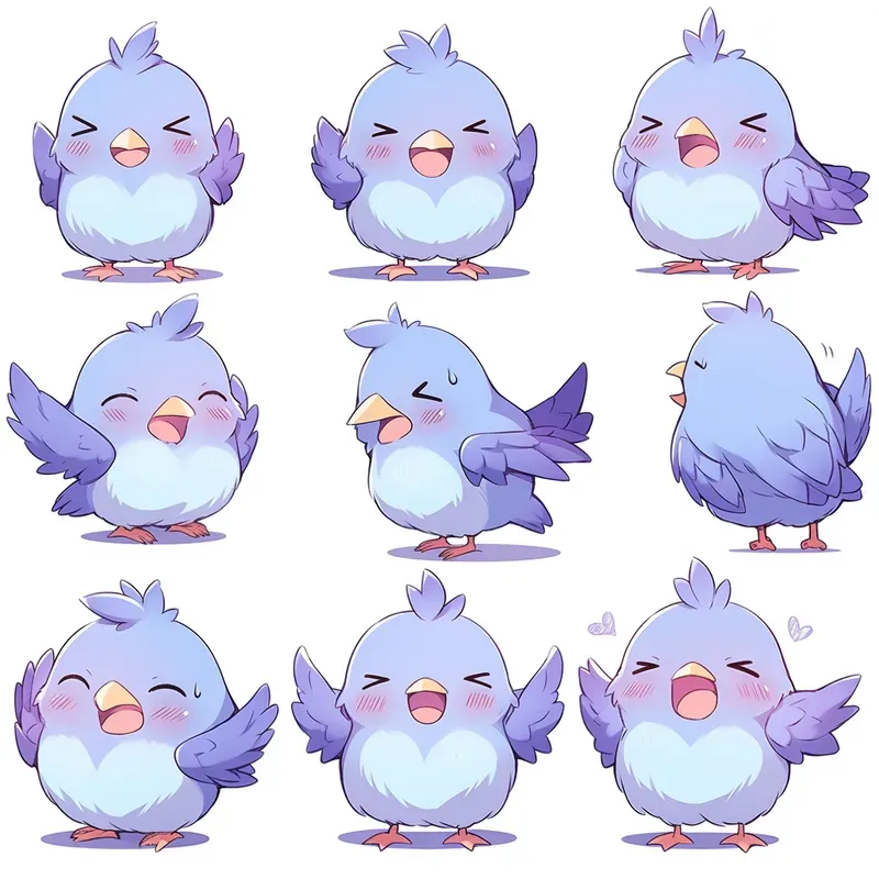 Cute Creature Stickers Emotes