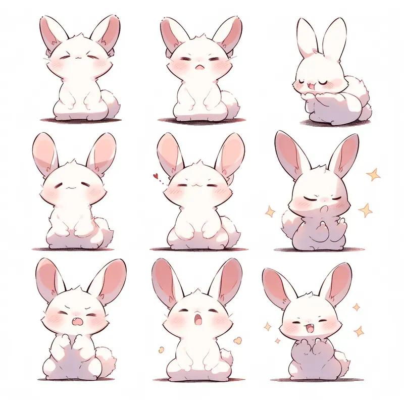 Cute Creature Stickers Emotes