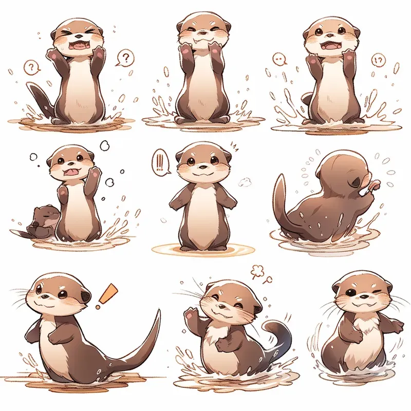 Cute Creature Stickers Emotes