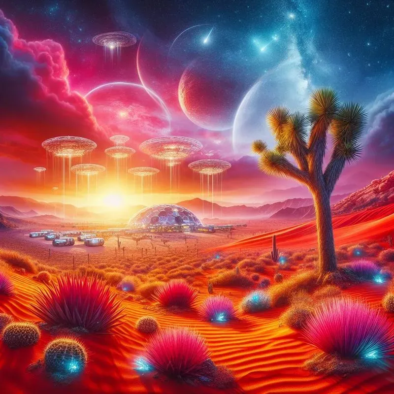 Enchanted Scifi Forest Nightscapes