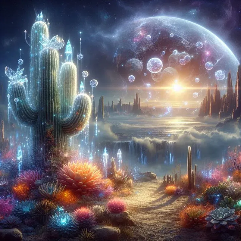 Enchanted Scifi Forest Nightscapes