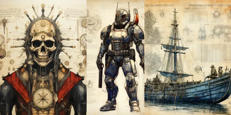 Blueprints Art generated by undefined