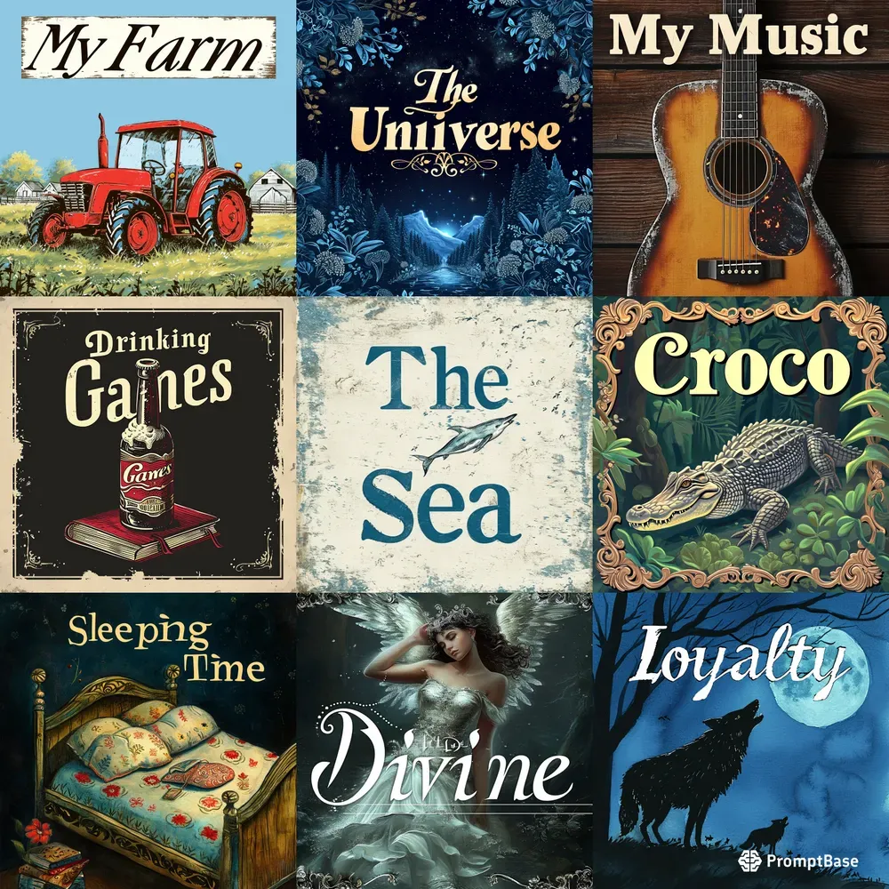Book Cover Customizable Motifs And Titles