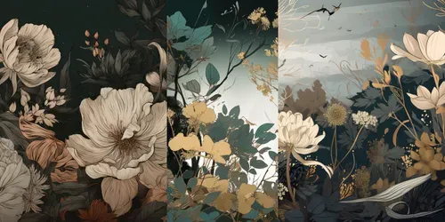 A Floral Symphonies In Subtleties generated by midjourney