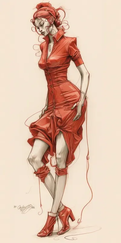 Dynamic Pencil Sketches By Jamie Hewlett