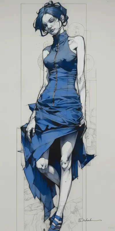 Dynamic Pencil Sketches By Jamie Hewlett