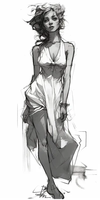 Dynamic Pencil Sketches By Jamie Hewlett