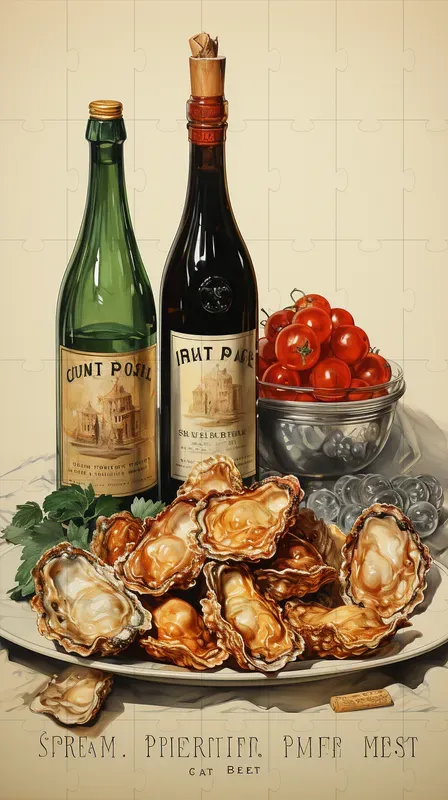 Vintage Style Fried Food Posters