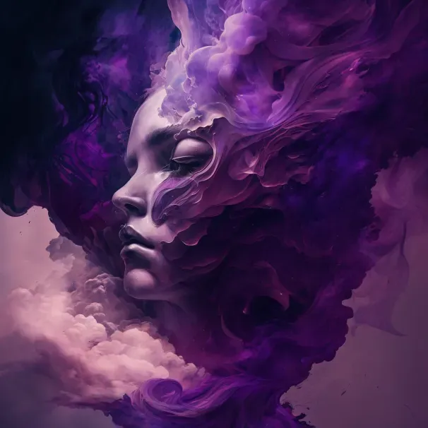 Cloud Faces Abstract Art