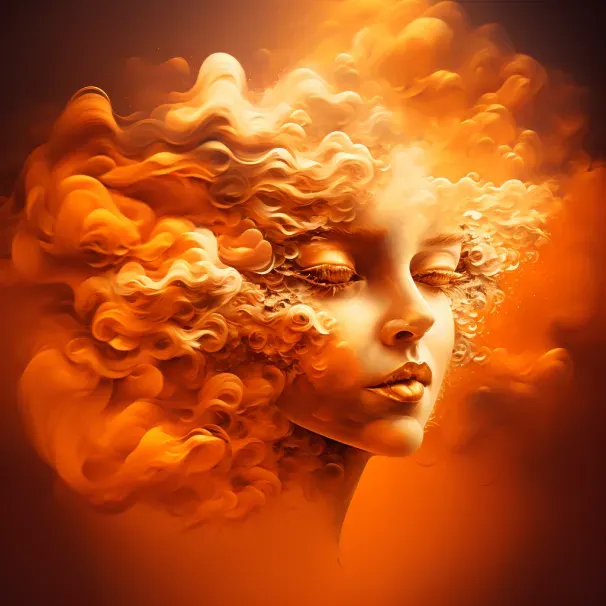 Cloud Faces Abstract Art