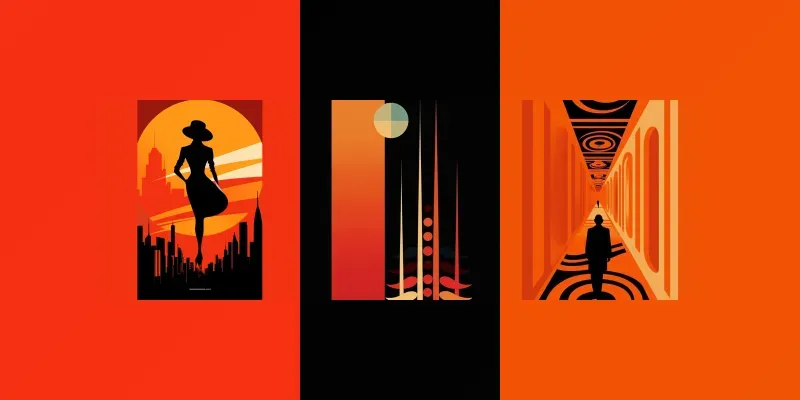 Vibrant Stylized Poster Designs generated by undefined