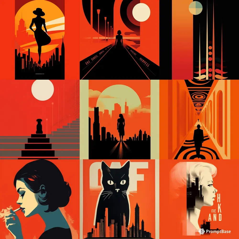 Vibrant Stylized Poster Designs