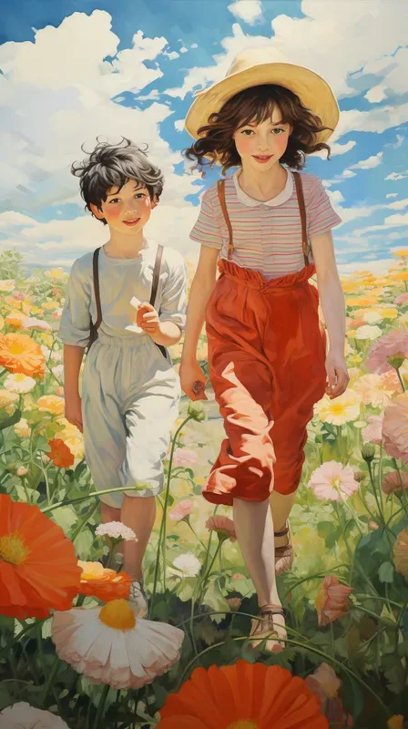 Anime Style Oil Paintings