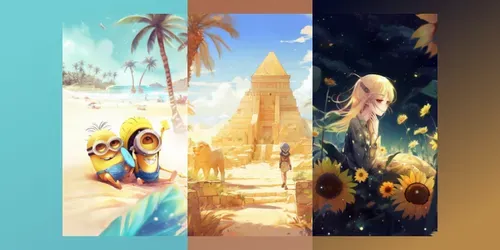 Kawaii Cute Illustrations generated by midjourney