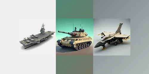 Lego Military Equipments generated by midjourney