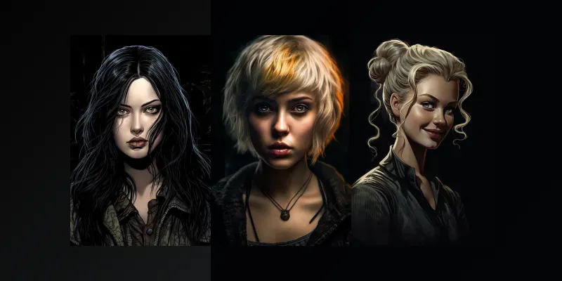 Character Portraits generated by undefined