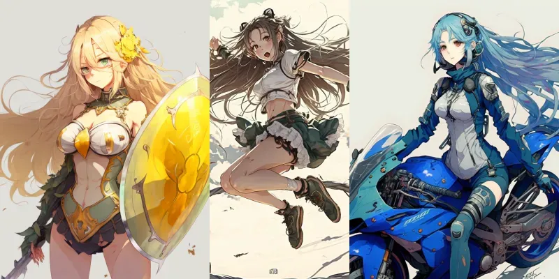 Beautiful Anime Women generated by undefined