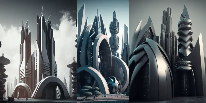 Futuristic Cityscapes generated by undefined