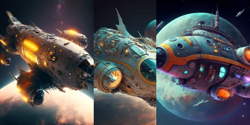 Sci-fi Spaceships generated by undefined