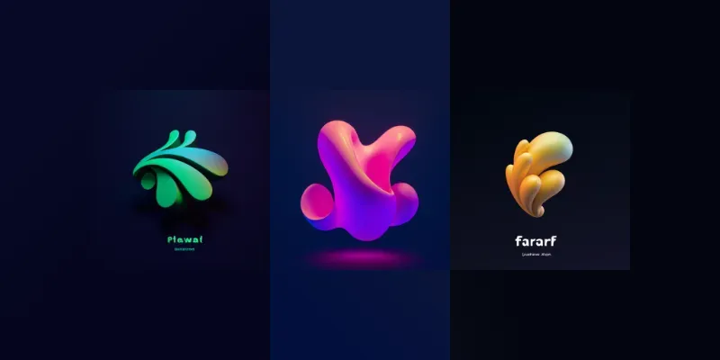 Creative 3D Logos generated by undefined