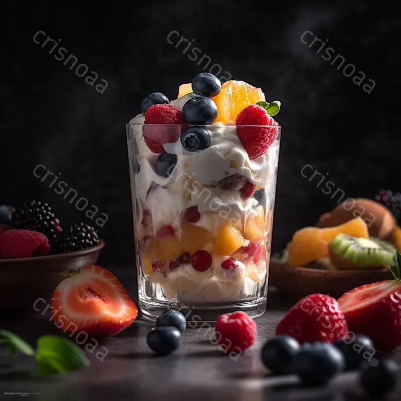 Desserts Realistic Food Photographs