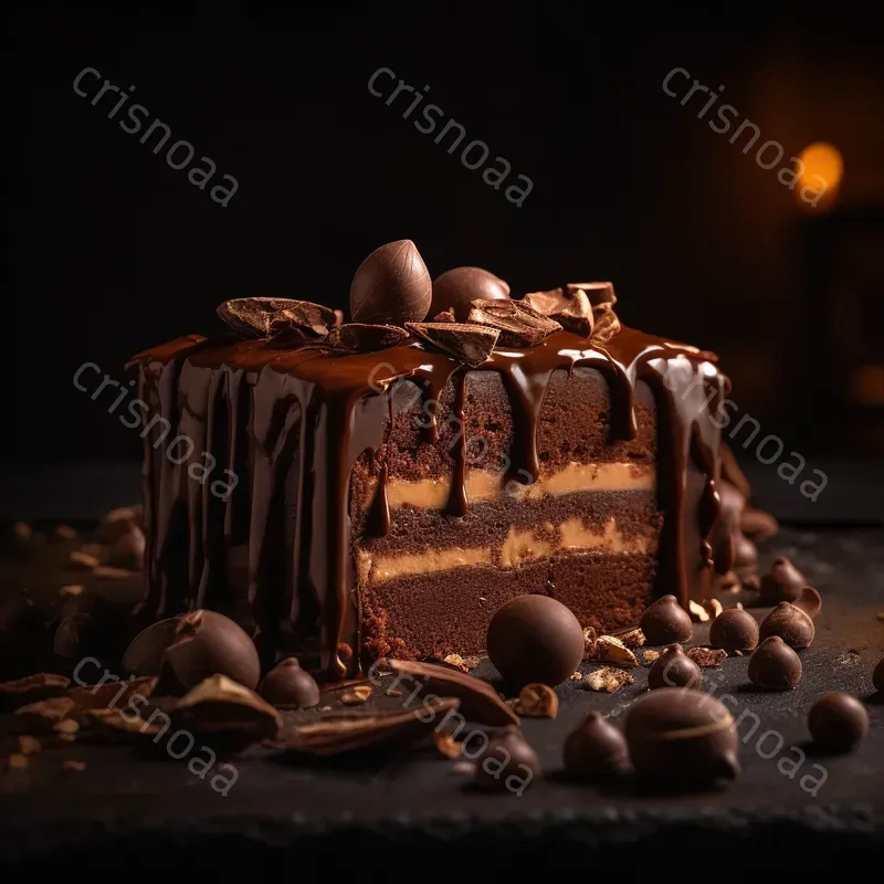 Desserts Realistic Food Photographs