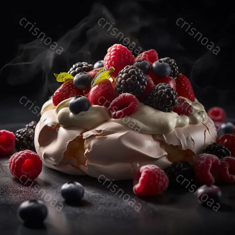 Desserts Realistic Food Photographs