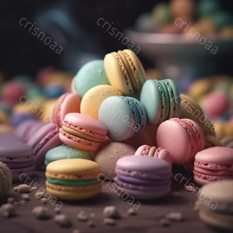 Desserts Realistic Food Photographs