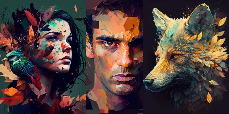 Digital Portraits generated by undefined