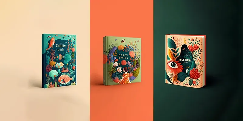 Illustrated Book Covers generated by undefined