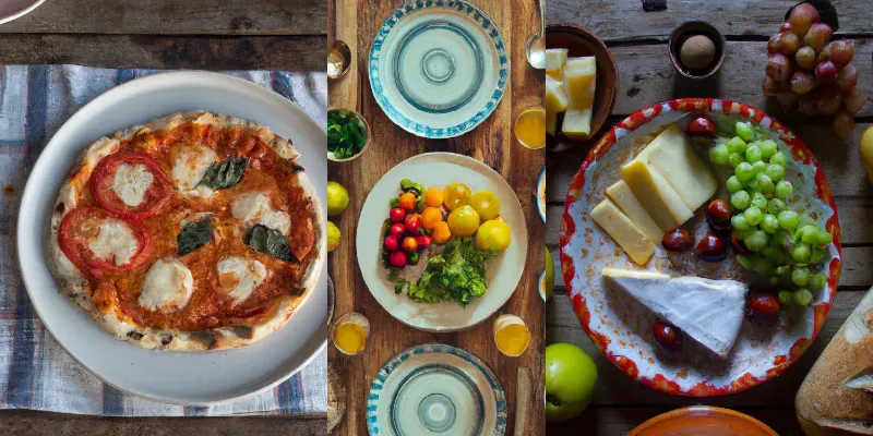 Top Down Food Images generated by undefined