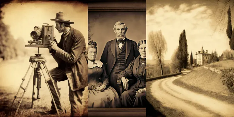 19th Century Vintage Photography generated by undefined