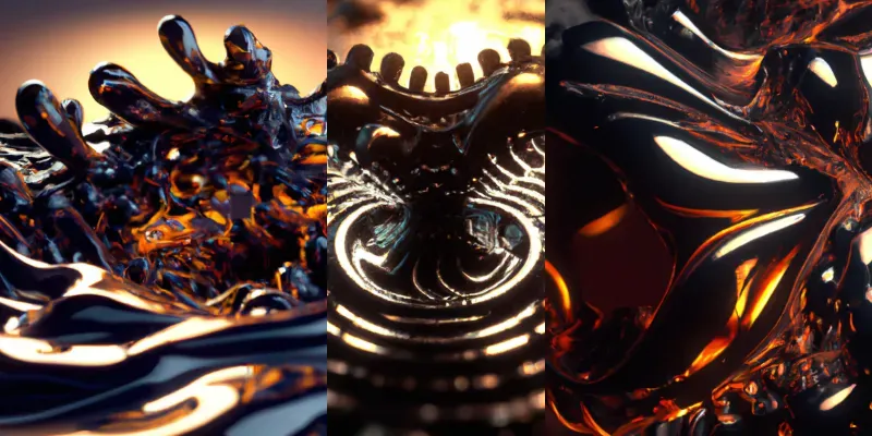 Abstract Freeform Ferrofluids generated by undefined