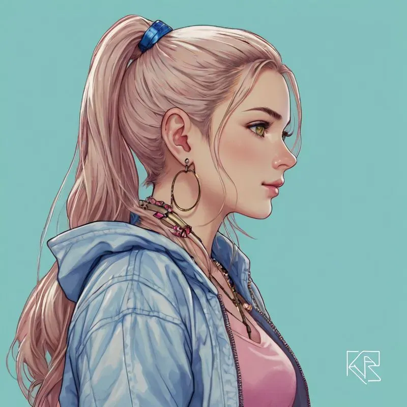 Delicate Illustrations Of Girls With Pins