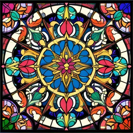 Modern Vibrant Ornaments Wallpaper