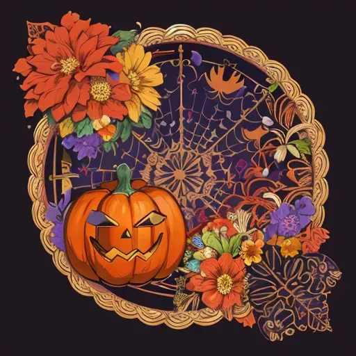 Modern Vibrant Ornaments Wallpaper