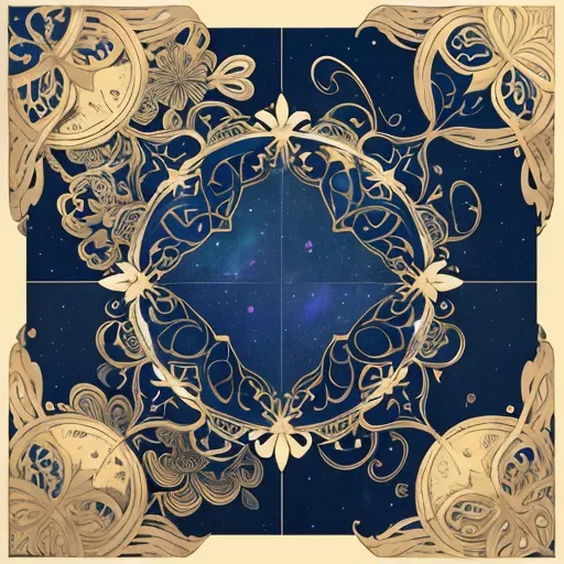 Modern Vibrant Ornaments Wallpaper