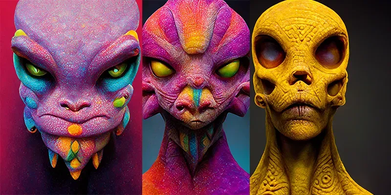 3D Aliens generated by undefined
