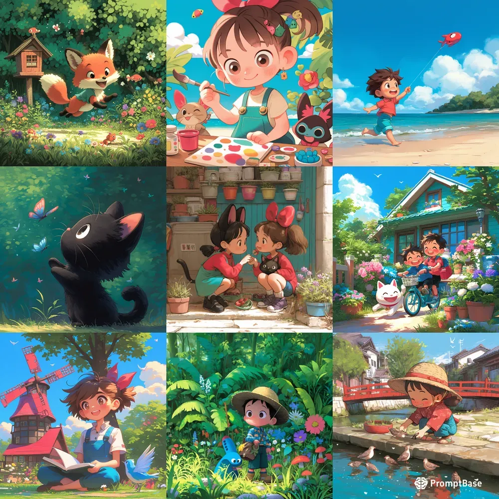 Studio Ghibli Style 2D Animations